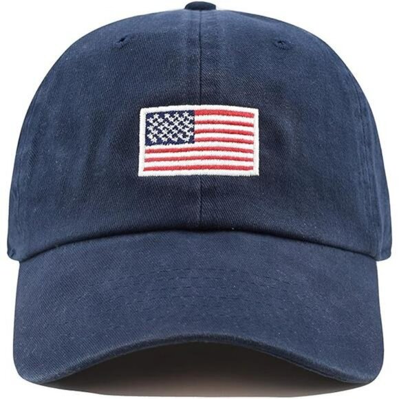 USA Flag Cotton Dad Hat Adjustable Baseball Cap Low Profile Unstructured Cap - Picture 8 of 8